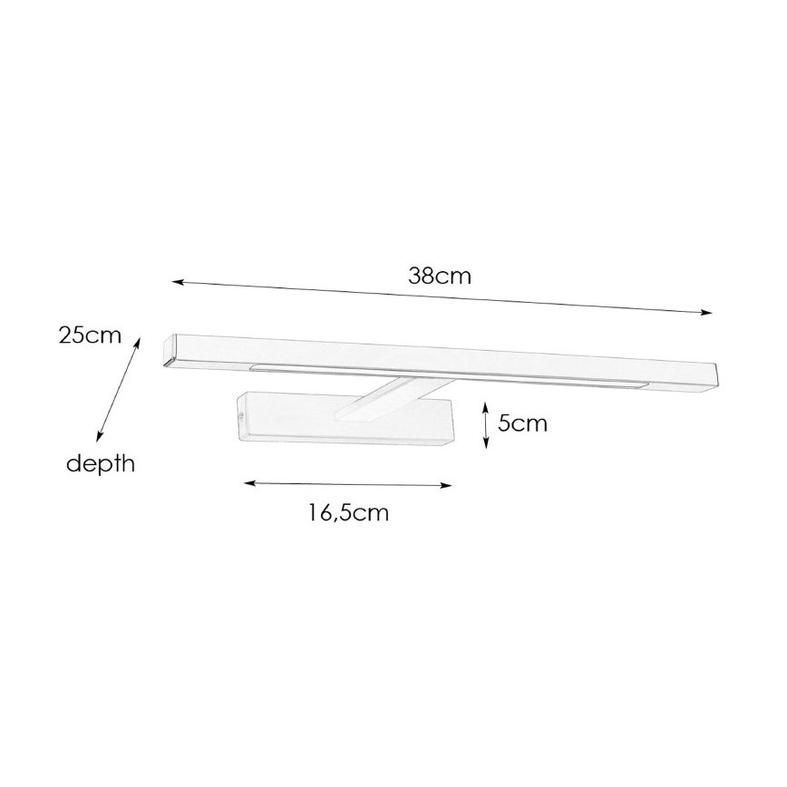 Markslöjd 107865 - LED Vannas istabas spoguļa apgaismojums NEPTUNUS LED/6W/230V IP44