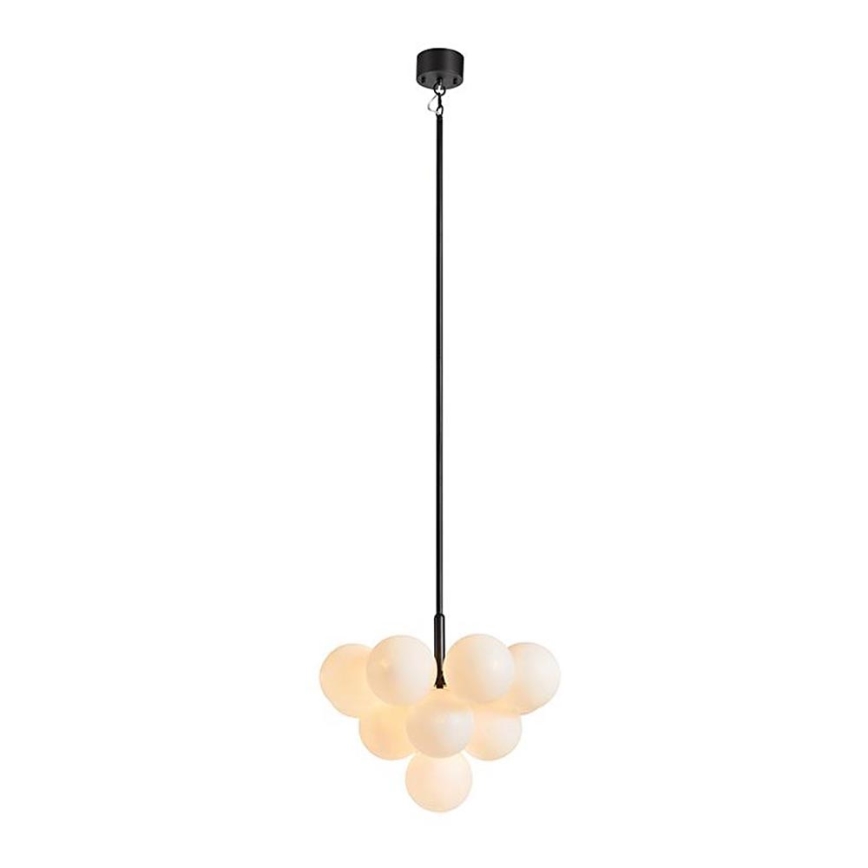 Markslöjd 107911 - Lustra ar stieni MERLOT 13xG9/20W/230V Ø 56 cm balta/melna