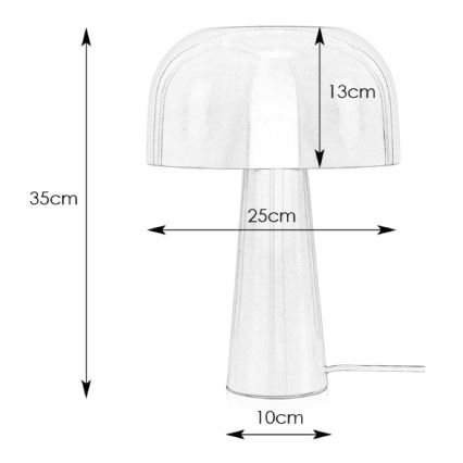 Markslöjd 107935 - Galda lampa BLANCA 1xE14/25W/230V