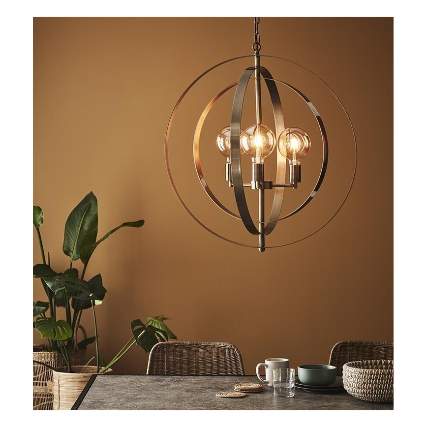 Markslöjd 107941 - Lustra ar ķēdi ORBIT 3xE27/60W/230V