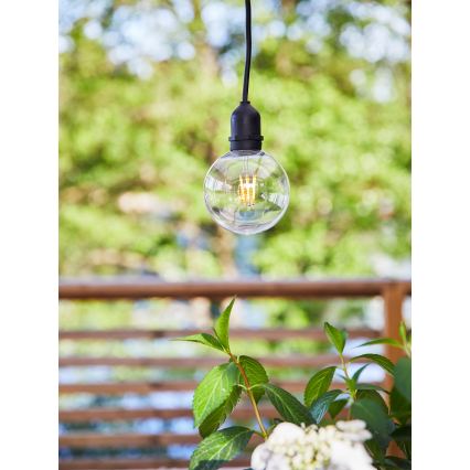 Markslöjd 107989 - LED āra karājamais gaismeklis GARDEN24 LED/2,86W/24V IP44 melns/caurspīdīgs