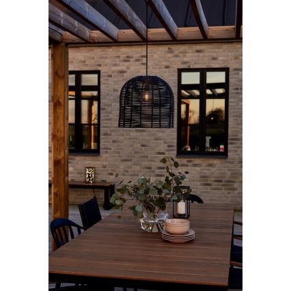 Markslöjd 107990 - LED āra pakaramais gaismeklis GARDEN24 LED/2,86W/24V IP44 rotangs/melns