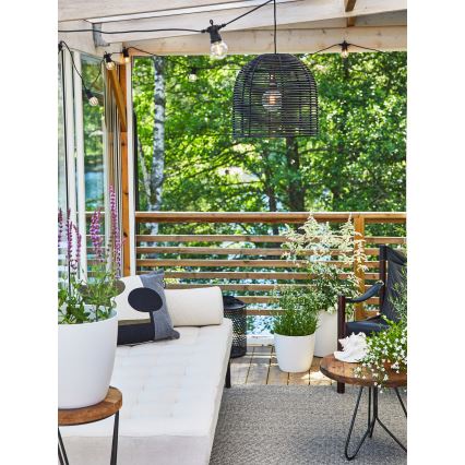 Markslöjd 107990 - LED āra pakaramais gaismeklis GARDEN24 LED/2,86W/24V IP44 rotangs/melns