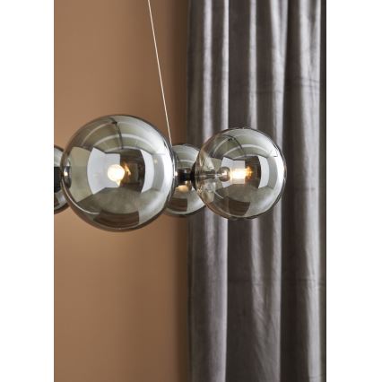 Markslöjd 108051 - Lustra ar auklu CIRCLE 6xG9/20W/230V melna