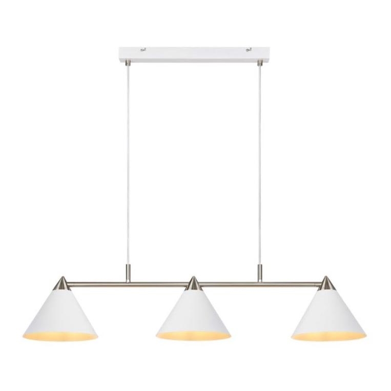 Markslöjd 108075 - Lustra uz auklas KLINT 3xE14/40W/230V balta