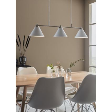 Markslöjd 108075 - Lustra uz auklas KLINT 3xE14/40W/230V balta