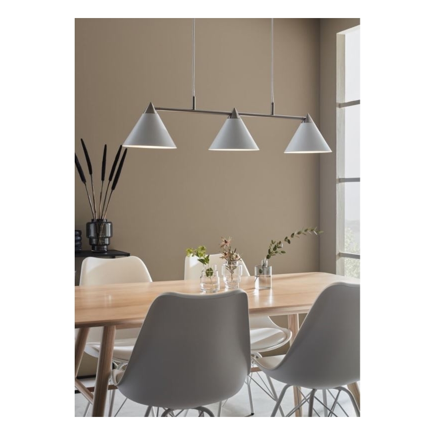 Markslöjd 108075 - Lustra uz auklas KLINT 3xE14/40W/230V balta