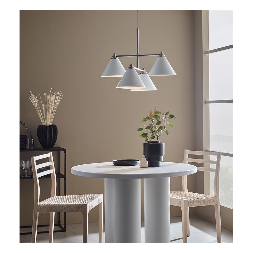 Markslöjd 108077 - Lustra uz auklas KLINT 4xE14/40W/230V balta