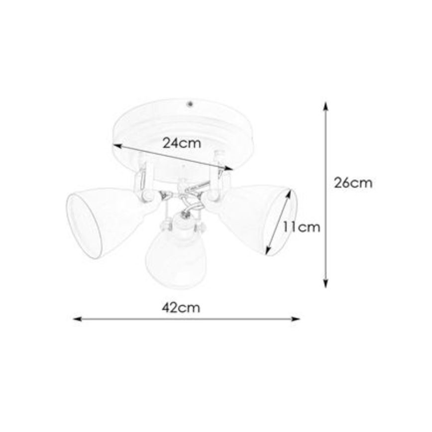 Markslöjd 108083 - Vannas istabas starmetis FJÄLLBACKA 3xG9/20W/230V IP44 balts