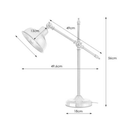 Markslöjd 108116 - Galda lampa GRIMSTAD 1xE27/60W/230V