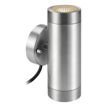 Markslöjd 108170 - LED āra sienas gaismeklis GARDEN24 2xLED/3W/24V IP44 matēts hroms