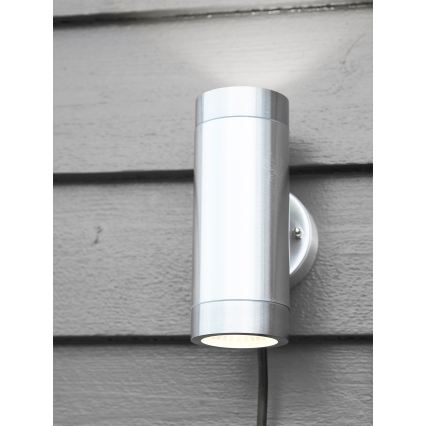Markslöjd 108170 - LED āra sienas gaismeklis GARDEN24 2xLED/3W/24V IP44 matēts hroms