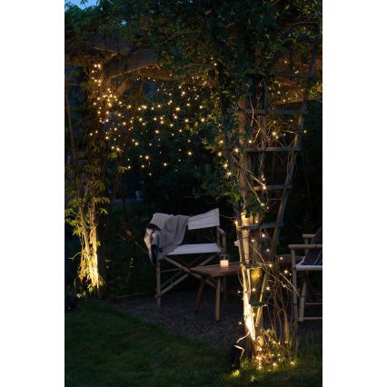 Markslöjd 108179 - LED Āra Ziemassvētku aizkars GARDEN24 160xLED/9,6W/24V 3,1m siltā balta