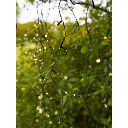 Markslöjd 108179 - LED Āra Ziemassvētku aizkars GARDEN24 160xLED/9,6W/24V 3,1m siltā balta