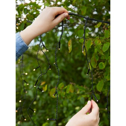 Markslöjd 108179 - LED Āra Ziemassvētku aizkars GARDEN24 160xLED/9,6W/24V 3,1m siltā balta