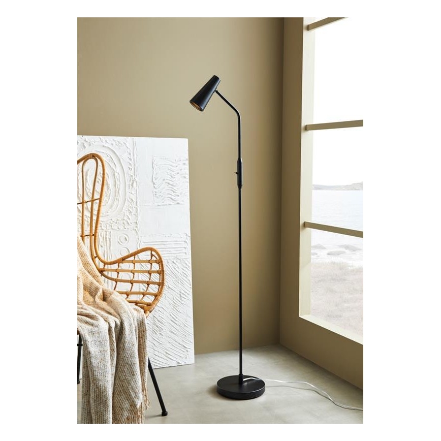 Markslöjd 108206 - Grīdas lampa CREST 1xGU10/7W/230V melna