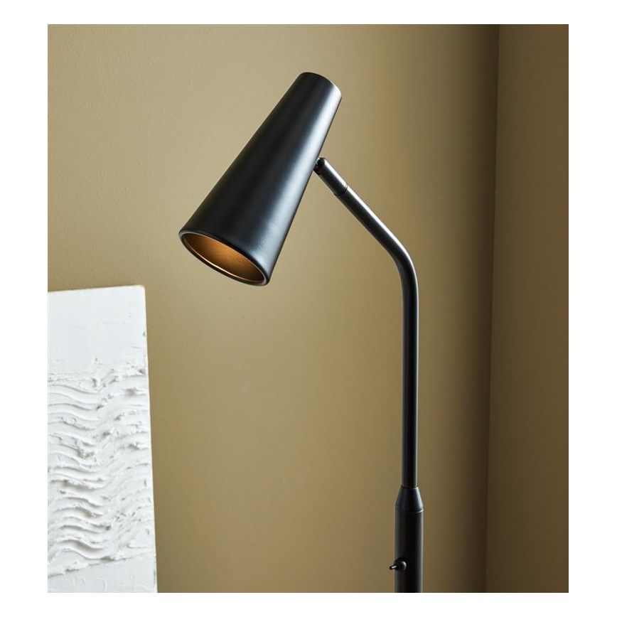Markslöjd 108206 - Grīdas lampa CREST 1xGU10/7W/230V melna