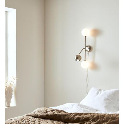 Markslöjd 108256 - Sienas lampa BESIDE 2xG9/20W/230V + 1xGU10/7W/230V matēts hroms