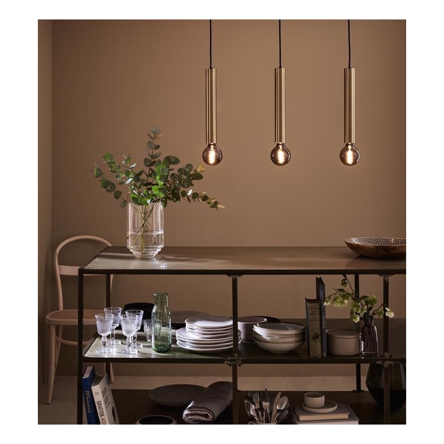 Markslöjd 108261 - Lustra ar auklu SENCILLO 3xE27/40W/230V zelta
