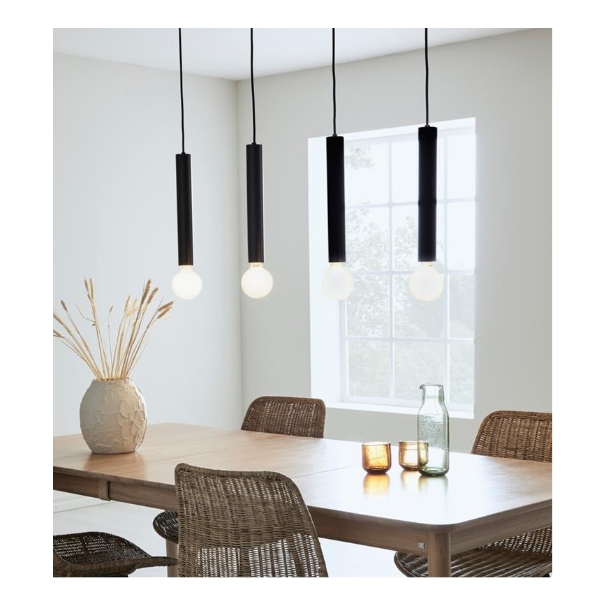 Markslöjd 108264 - Lustra ar auklu SENCILLO 4xE27/40W/230V melna