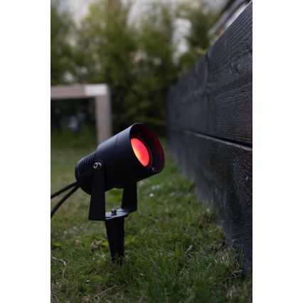 Markslöjd 108404 - LED RGBW āra lampa GARDEN24 LED/6W/24V 30 cm IP44 melna