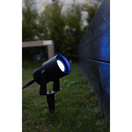 Markslöjd 108404 - LED RGBW āra lampa GARDEN24 LED/6W/24V 30 cm IP44 melna