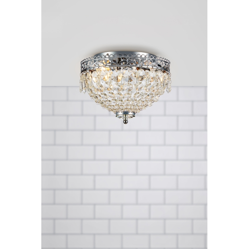 Markslöjd 108423 - Griestu lampa JOLINE 2xE14/40W/230V matēts hroms