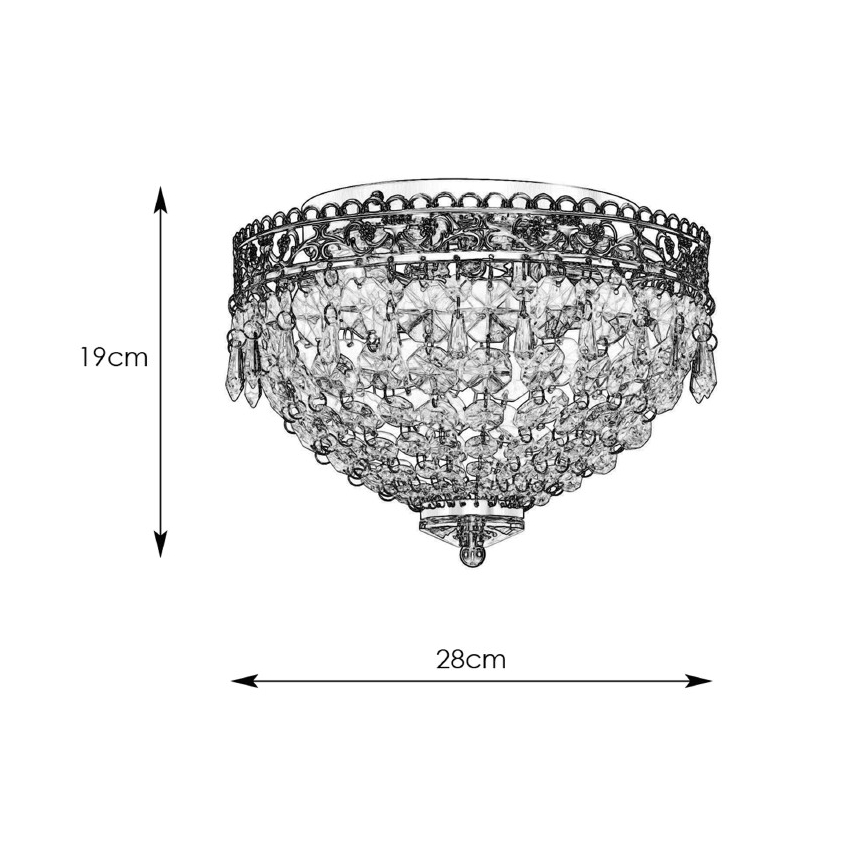 Markslöjd 108423 - Griestu lampa JOLINE 2xE14/40W/230V matēts hroms