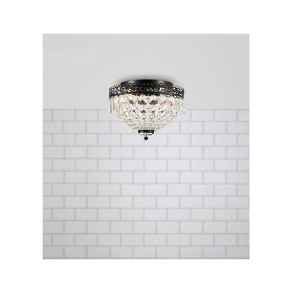 Markslöjd 108424 - Griestu lampa JOLINE 2xE14/40W/230V melna