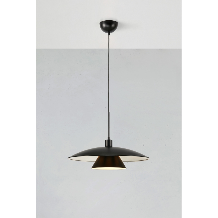 Markslöjd 108431 - Lustra ar auklu MILLINGE 1xE27/40W/230V melna