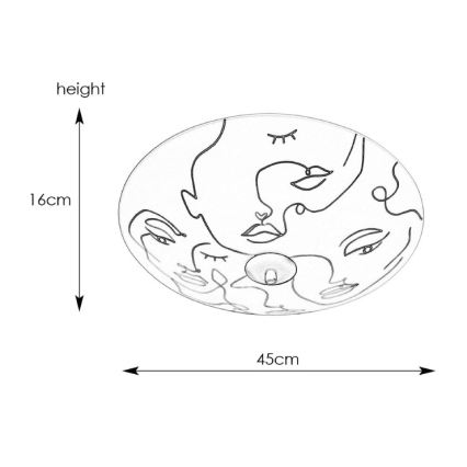 Markslöjd 108459 - Griestu lampa MESSY 3xE14/40W/230V d. 43 cm