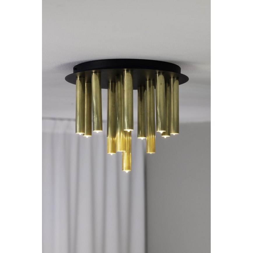 Markslöjd 108504 - Griestu lampa GOCCE 13xG9/10W/230V zelta/melna