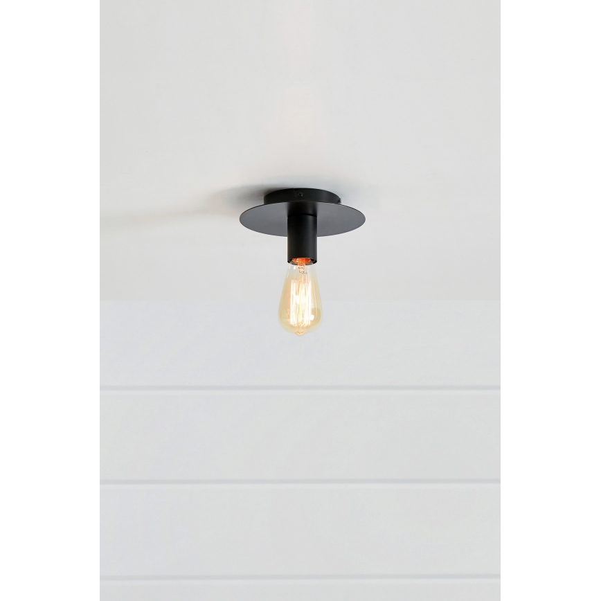 Markslöjd 108540 - Griestu lampa PIATTO 1xE27/40W/230V melna