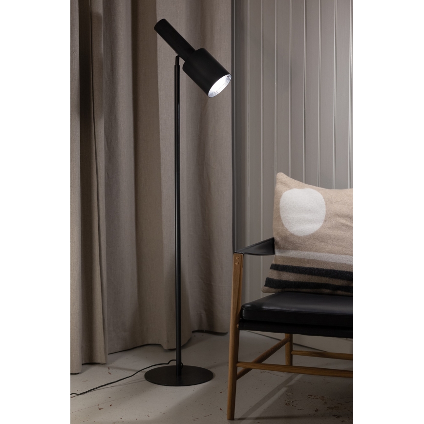 Markslöjd 108542 - Grīdas stāvlampa OZZY 1xE27/40W/230V melna