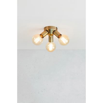 Markslöjd 108550 - Griestu lampa MAZZO 3xE27/40W/230V misiņš