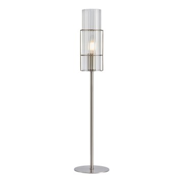 Markslöjd 108558 - Galda lampa TUBO 1xE14/40W/230V 65 cm spīdīgs hroms/caurspīdīga