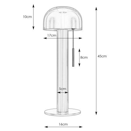 Markslöjd 108576 - Galda lampa COSTA 2xG9/18W/230V melna/zelta