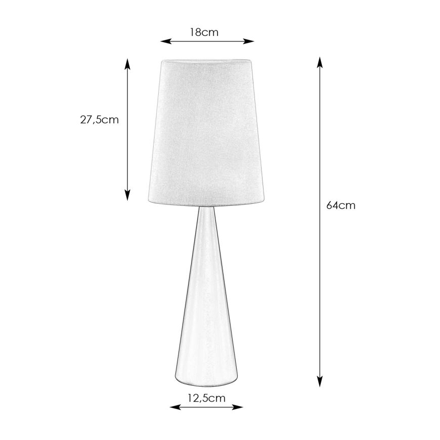 Markslöjd 108597 - Galda lampa CONUS 1xE14/40W/230V balta/melna