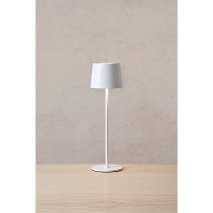 Markslöjd 108654 - LED Aptumšojama uzlādējama lampa FIORE LED/2W/5V IP44 38 cm balta