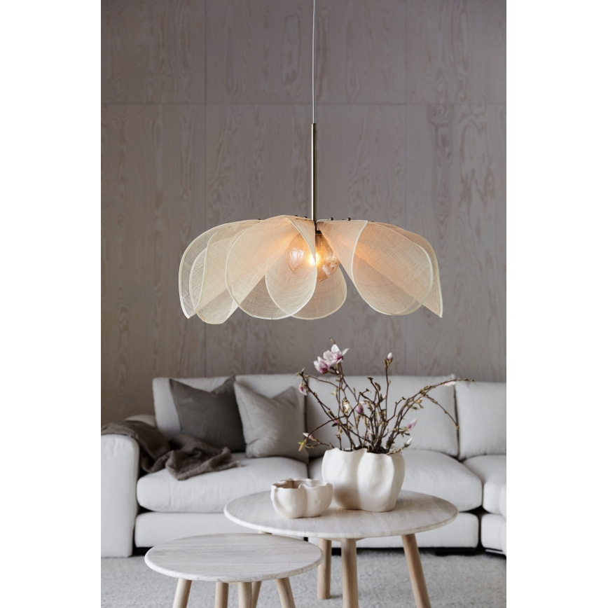 Markslöjd 108661 - Lustra ar auklu STYRKA 1xE27/40W/230V d. 75 cm bēša