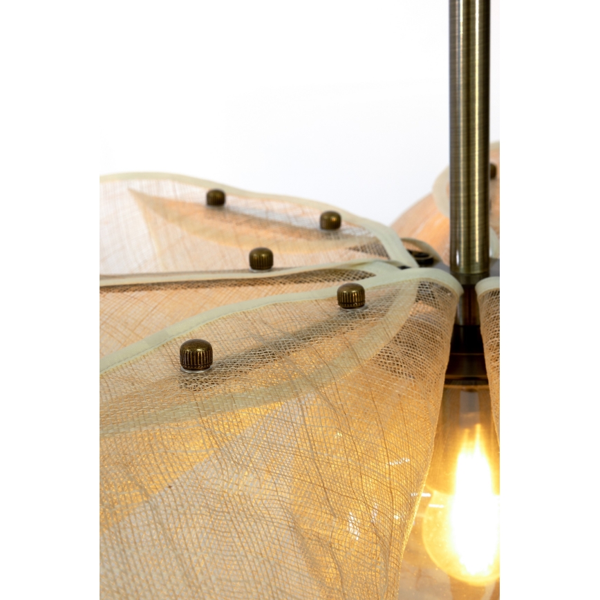 Markslöjd 108661 - Lustra ar auklu STYRKA 1xE27/40W/230V d. 75 cm bēša