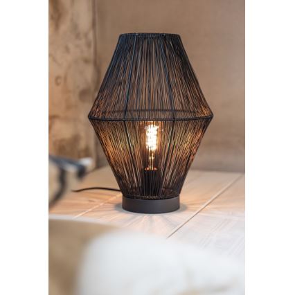 Markslöjd 108666 - Galda lampa CASA 1xE27/40W/230V melna