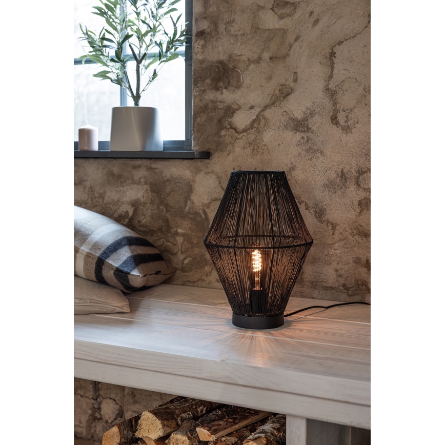 Markslöjd 108666 - Galda lampa CASA 1xE27/40W/230V melna