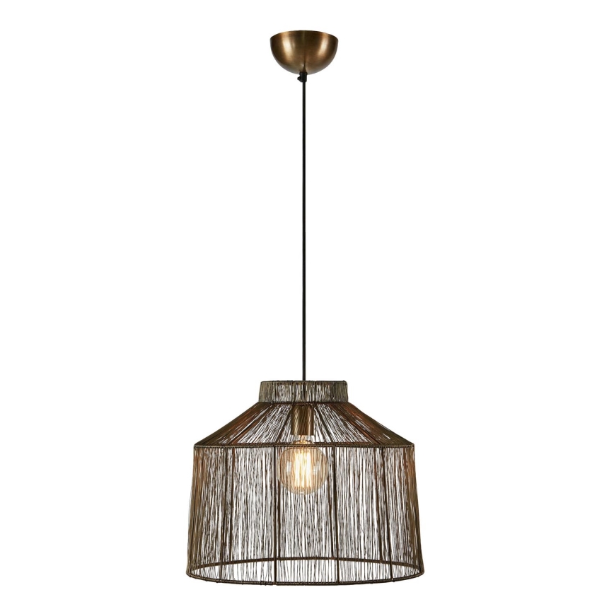 Markslöjd 108667 - Lustra ar auklu CAPANNA 1xE27/40W/230V misiņš
