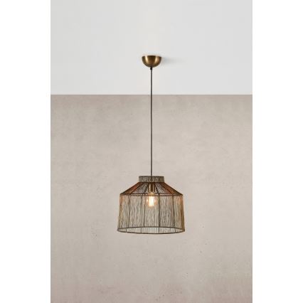 Markslöjd 108667 - Lustra ar auklu CAPANNA 1xE27/40W/230V misiņš