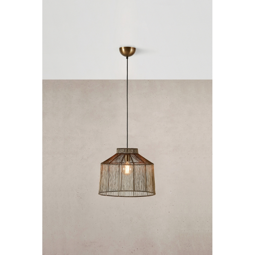 Markslöjd 108667 - Lustra ar auklu CAPANNA 1xE27/40W/230V misiņš