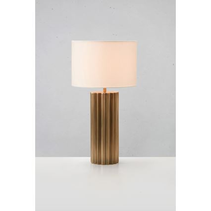 Markslöjd 108669 - Galda lampa HASHIRA 1xE27/40W/230V balta/misiņš