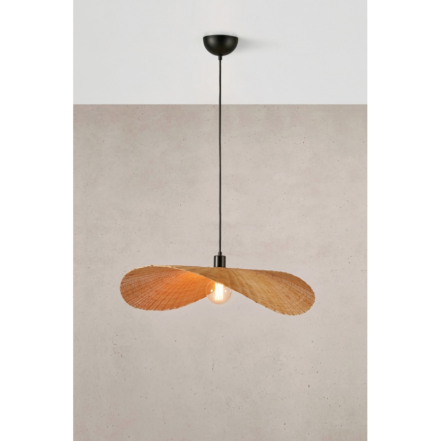 Markslöjd 108677 - Lustra ar auklu RAYO 1xE27/40W/230V bēša/bambusa