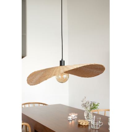 Markslöjd 108677 - Lustra ar auklu RAYO 1xE27/40W/230V bēša/bambusa