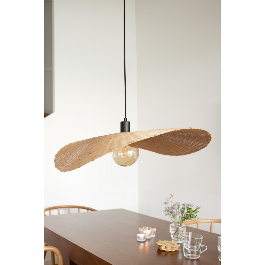 Markslöjd 108677 - Lustra ar auklu RAYO 1xE27/40W/230V bēša/bambusa